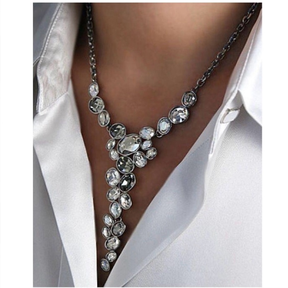 Swarovski Diva Silver and Crystal Necklace